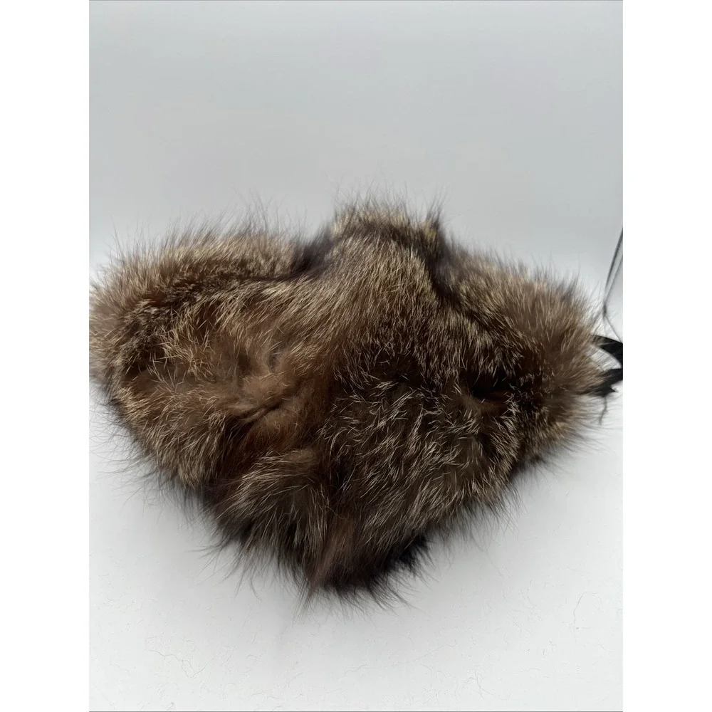 Cecile New York Original Vintage Fur‎ Hat Bonnet Raccoon Warm Cozy